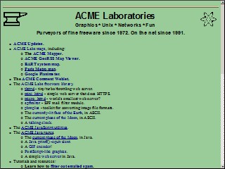 Web site www.acme.com, ACME Markets
