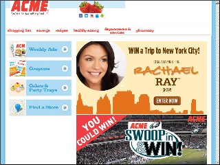 Web site www.acmemarkets.com, Acme Markets