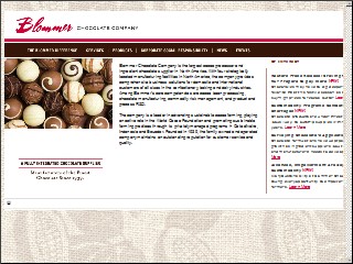 Web site www.blommer.com, Blommer Chocolate Co