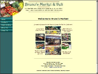 Web site www.brunosmarket.com, Gerrity's Supermarket