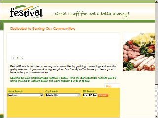 Web site www.festivalfoods.com, Festival Foods