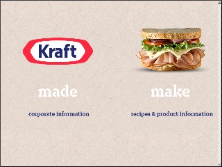 Web site www.kraft.com, Nabisco Brands Inc