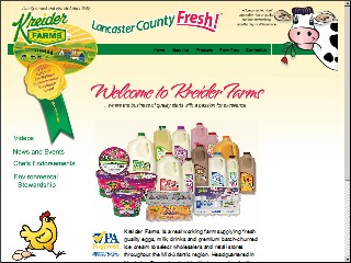Web site www.kreiderfarms.com, Kreider Farms