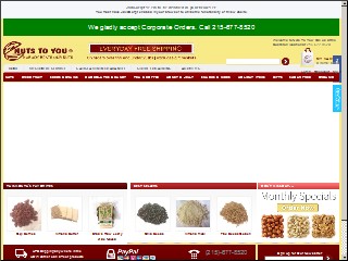 Web site www.nuts-to-you.com, Nuts To You