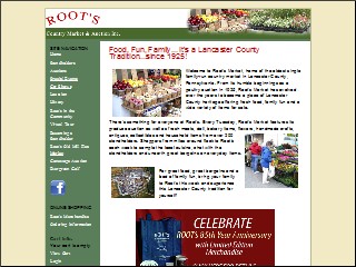 Web site www.rootsmarket.com, Root's Country Market & Auction