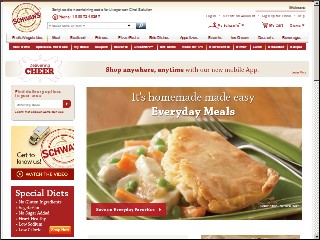 Web site www.schwans.com, Schwan's Sales Enterprises