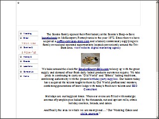 Web site www.scoziosbakery.com, Scozio's Bakery