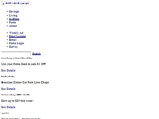 Web site www.shopnsavefood.com, Shop 'n Save