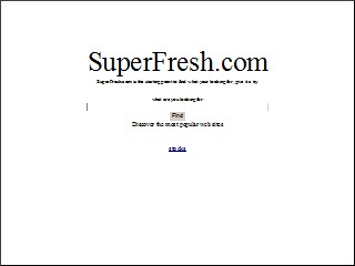 Web site www.superfresh.com, Super Fresh Store
